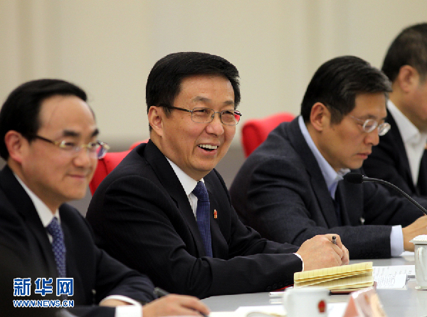 韓正參加上海市人代會浦東新區(qū)代表團(tuán)審議