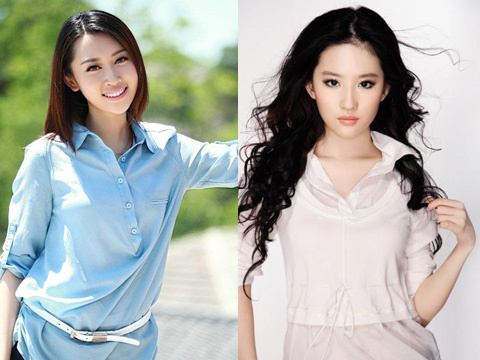 央視實(shí)習(xí)女主播與劉亦菲