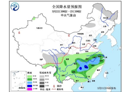 未來三天北方多冷空氣 江南華南局地有強對流天氣