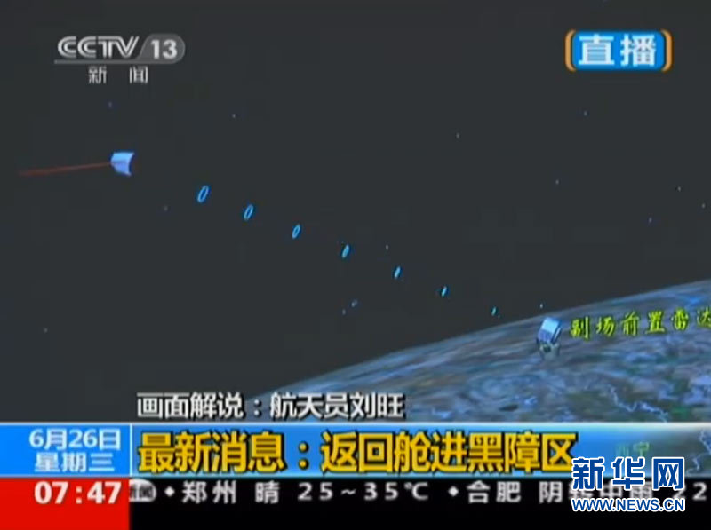 神舟十號載人飛船成功返回