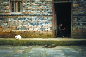 城市化留下農(nóng)村無人照看老人:兒女只在墻上留下電話