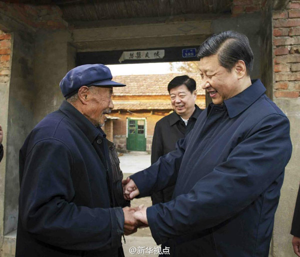 習(xí)近平看望“老支前”：請(qǐng)你批評(píng)指正