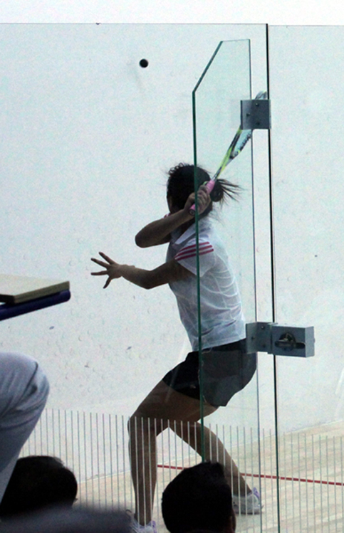 東亞運動會女子壁球團體分組賽開賽