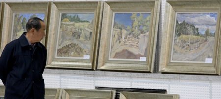 克拉瑪依：書畫作品喜迎“十八大”