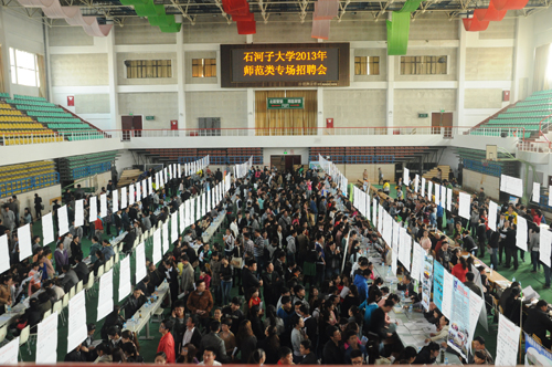 石河子大學(xué)兩天舉辦5場招聘會(huì) 807家單位提供2萬余就業(yè)崗位