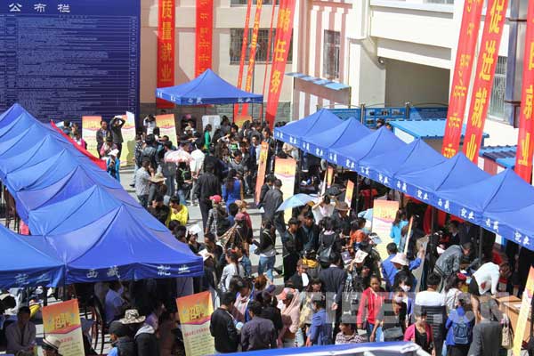 西藏大中專畢業(yè)生正轉變就業(yè)觀念