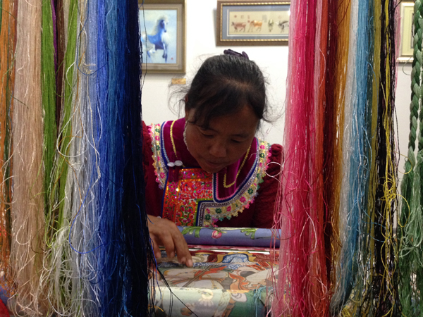 云南祖玉蘭刺繡精品展開展