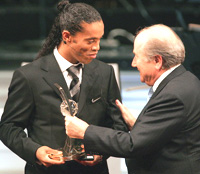 New FIFA World Footballer Ronaldinho committed to fight against racism