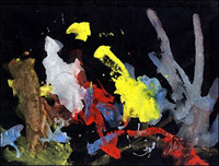 Chimpanzee's artwork on the block