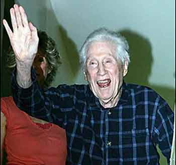 Former FBI deputy director Mark Felt, seen here 31 May 2005, was hailed as a hero and denounced as a villain after confessing to being the Watergate scandal's 'Deep Throat' -- a disclosure that startled even President George W. Bush(AFP