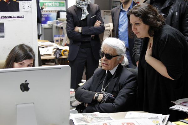 Fashionable editor Karl Lagerfeld