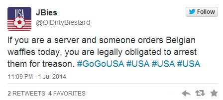 比利時(shí)對(duì)美國:華夫餅之“食詩戰(zhàn)役”