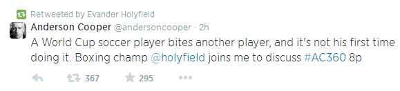 霍利菲爾德：哪兒都能吃