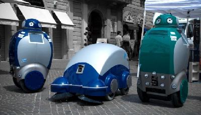 歐洲智能機(jī)器人能“看”能走 穿越大街小巷上門收垃圾