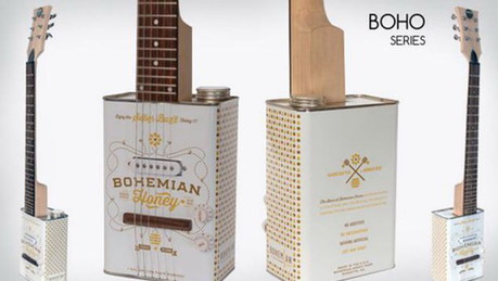 圖：美國(guó)兩兄弟變廢汽油罐為電吉他