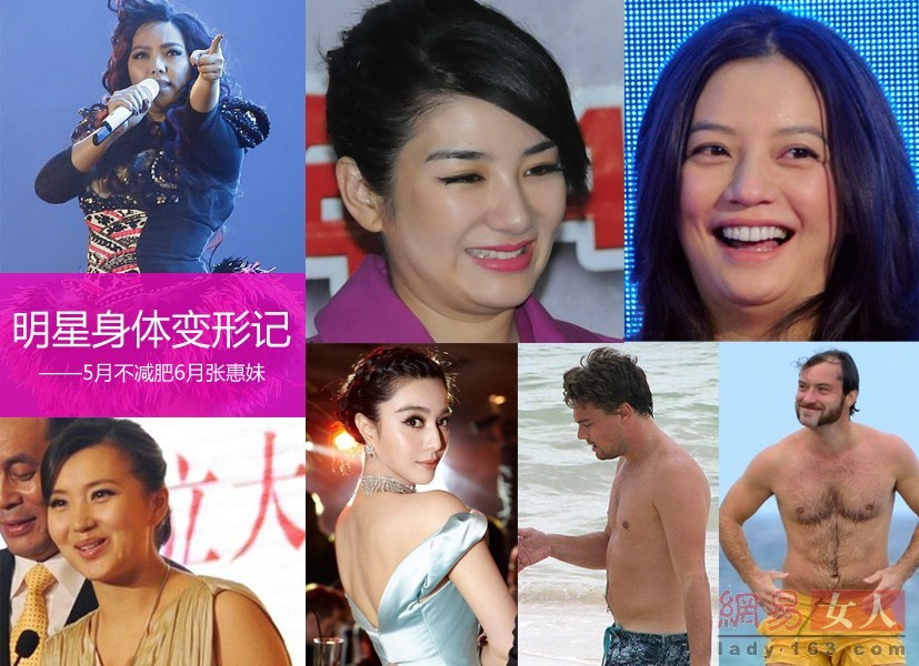 明星身材變形讓人驚掉下巴