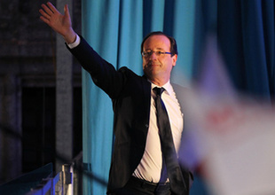 奧朗德發(fā)表勝選演說承認(rèn)挑戰(zhàn)