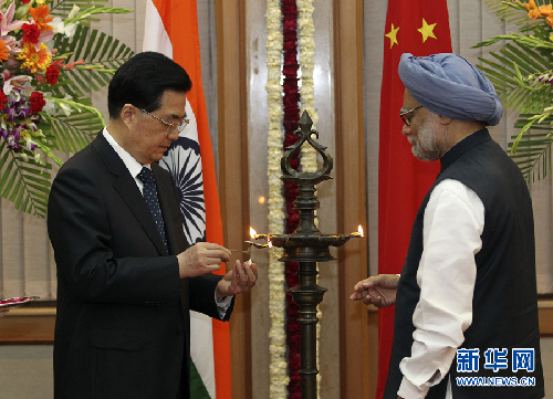 胡錦濤會(huì)見辛格