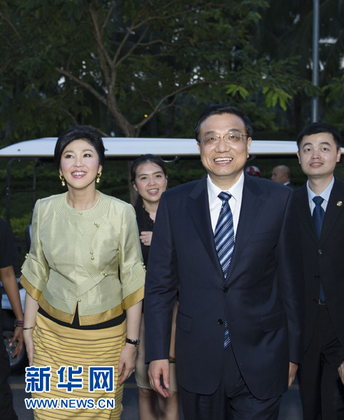 李克強參觀清邁園博園:加強中泰人文交流