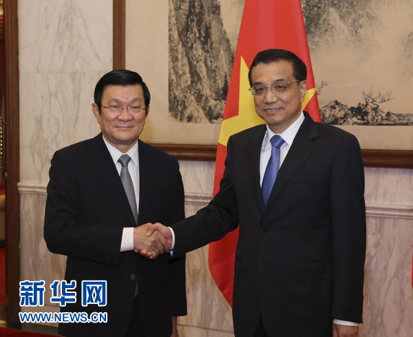 李克強(qiáng)會(huì)見張晉創(chuàng):牢牢把握中越關(guān)系發(fā)展的大方向