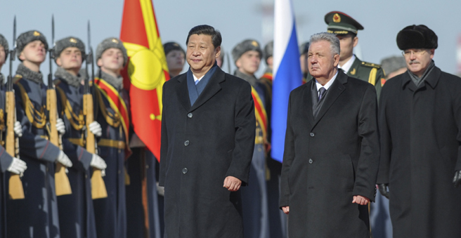 習近平抵達莫斯科開始對俄羅斯進行國事訪問