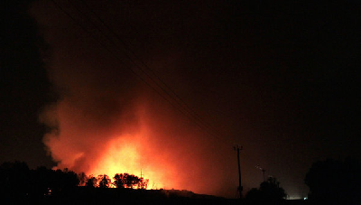 烏克蘭東部?jī)?chǔ)藏有毒物質(zhì)倉庫發(fā)生火災(zāi) 部分居民撤離