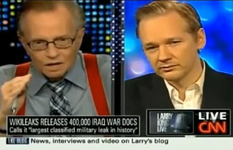 “維基解密”創(chuàng)始人不滿CNN 拿拉里·金“撒氣”