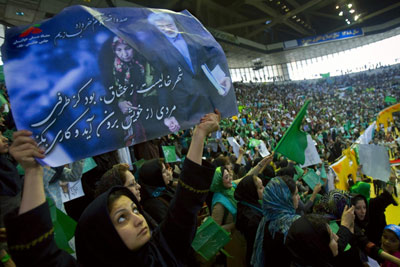 “伊朗米歇爾”助夫競選總統(tǒng) 開德黑蘭政治先河表現(xiàn)搶眼