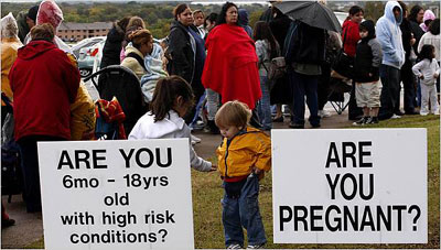 美國(guó)打響甲流疫苗大戰(zhàn) 高危群體接種也困難