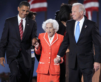 美國(guó)副總統(tǒng)拜登母親去世 奧巴馬可能出席葬禮