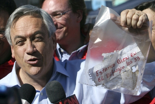 被困井下17天 智利33名礦工發(fā)來求救信息