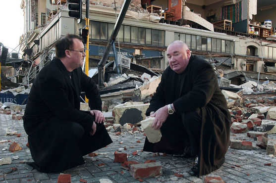 新西蘭強(qiáng)震致部分房屋墻體倒塌