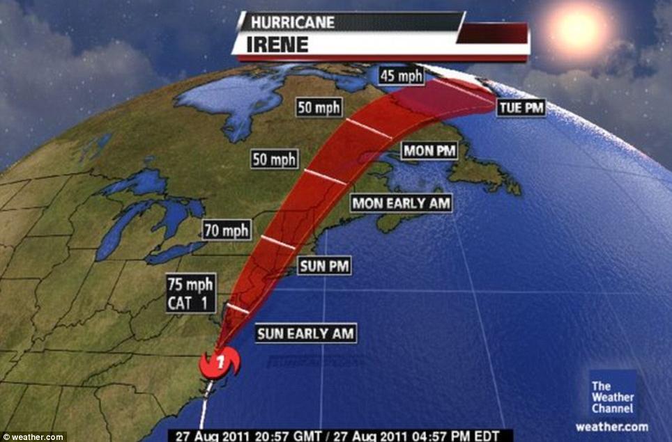 颶風“艾琳”抵達紐約 奧巴馬坐鎮(zhèn)華府指揮中心應(yīng)對風災(zāi)