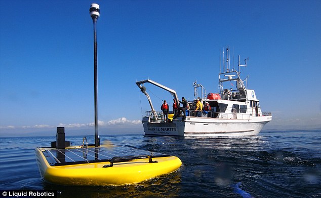 美國海上智能機器人“滑浪者”開始橫渡太平洋之旅