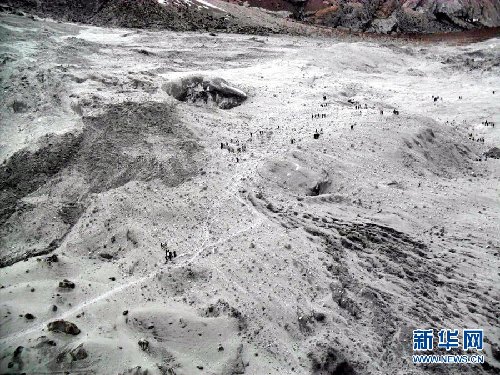 巴基斯坦軍方公布雪崩事故現(xiàn)場(chǎng)照片