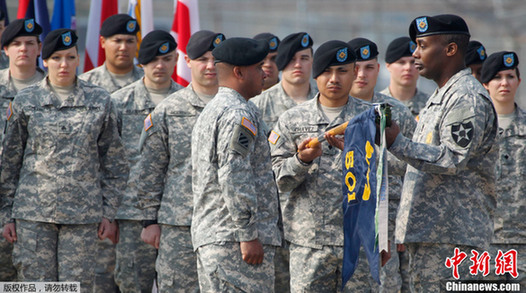 美陸軍第23化學(xué)大隊(duì)重駐韓國 進(jìn)行裝備展示