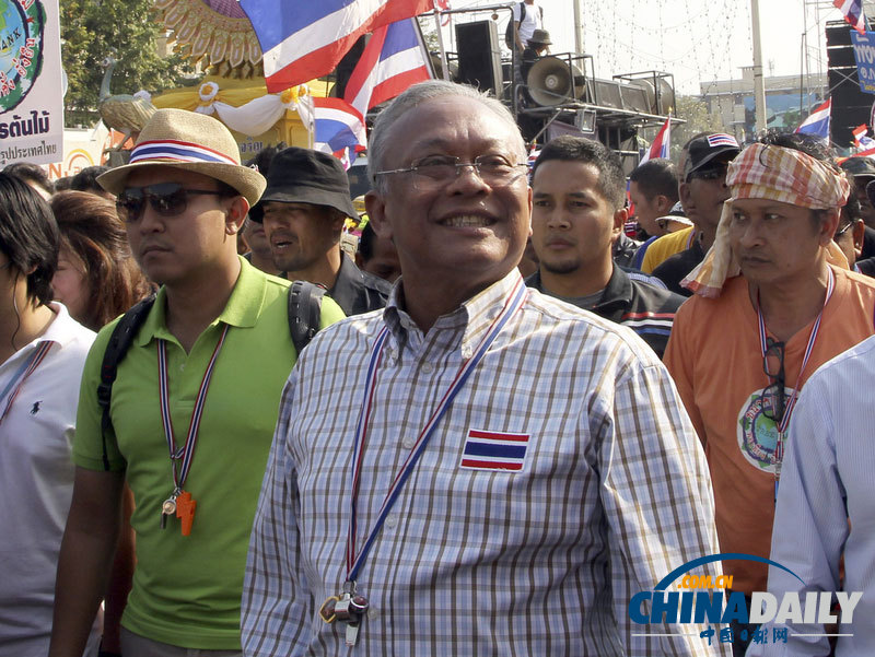 素貼催動反政府游行封鎖曼谷 不逼英拉下臺不罷休