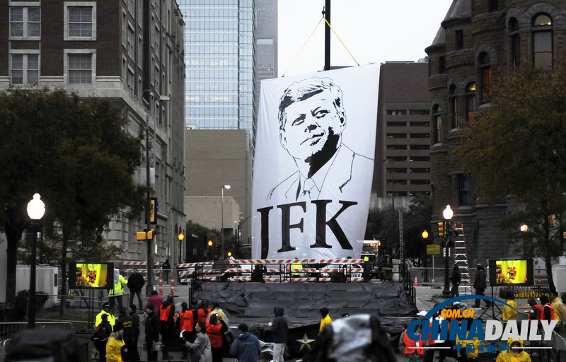 美國達拉斯首度大規(guī)模紀念肯尼迪遇刺50周年