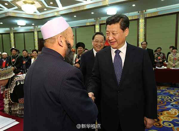 習近平看望政協(xié)少數(shù)民族界委員