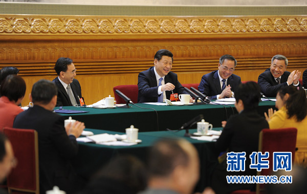 兩會授權發(fā)布:習近平等分別參加全國兩會一些團組審議討論