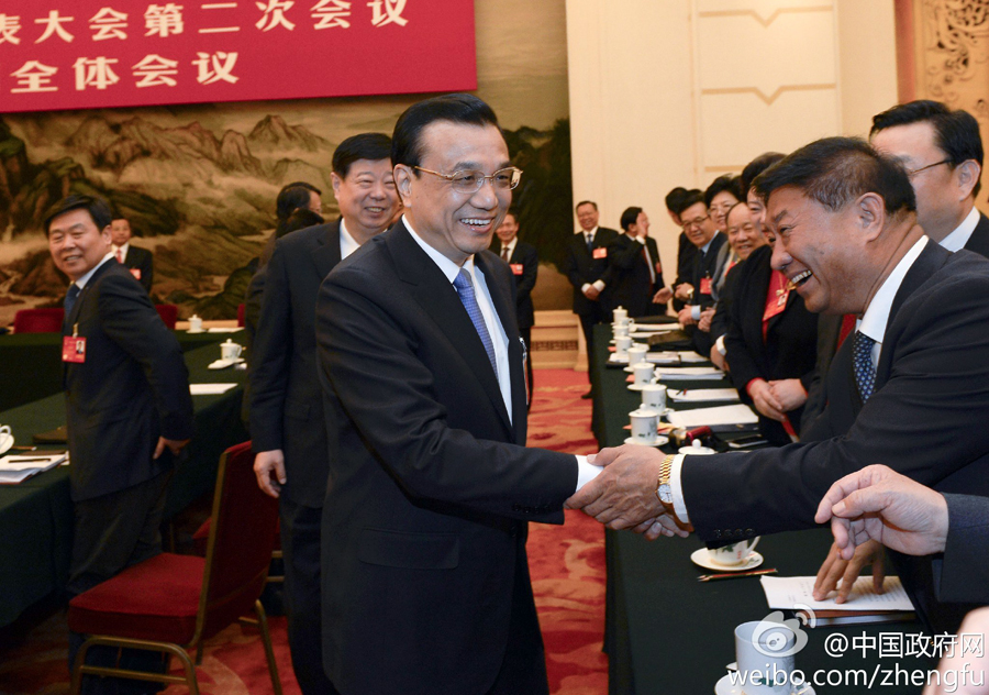 李克強(qiáng)參加山東代表團(tuán)審議