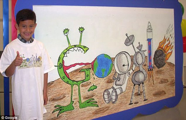 我的夢(mèng)想在太空！美七歲男童成史上最小谷歌涂鴉作者