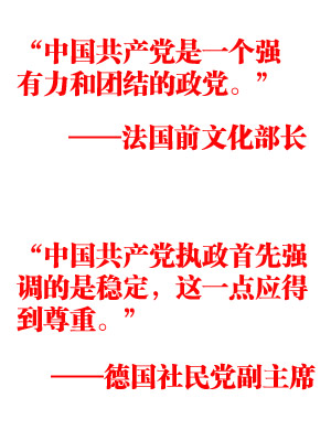 國際社會(huì)盛贊中共輝煌成就