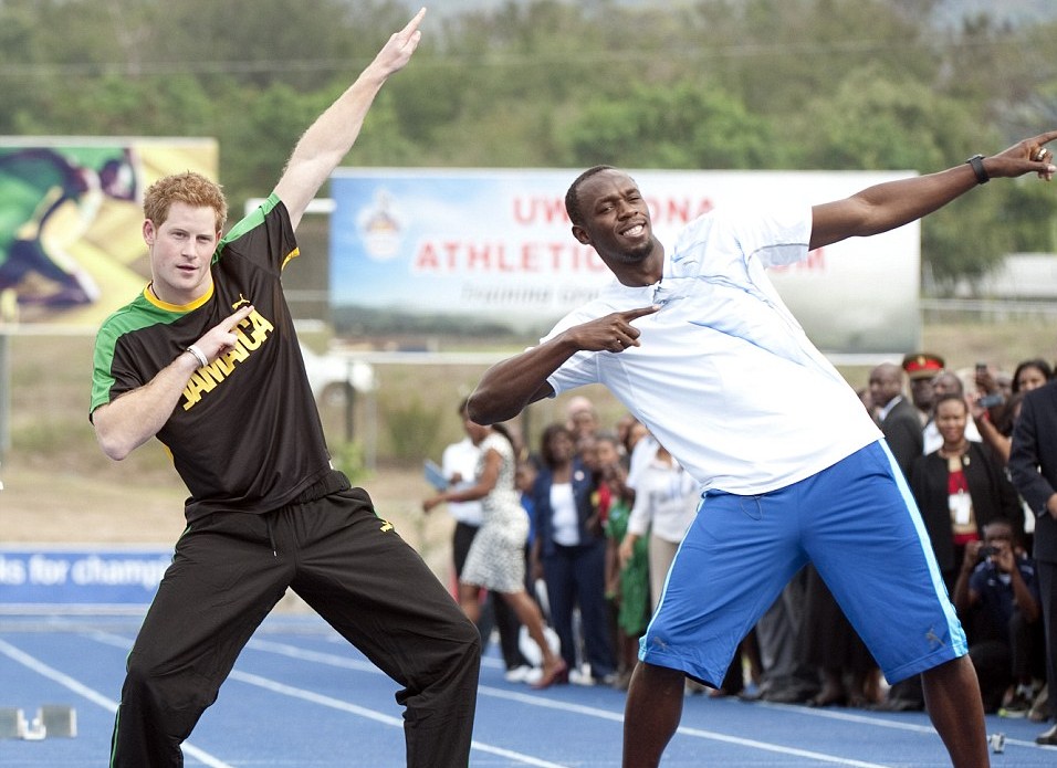 哈里王子在牙買(mǎi)加耍賴 靠搶跑“戰(zhàn)勝”飛人博爾特