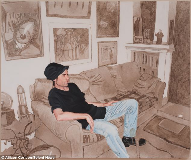 圖:美藝術(shù)家用吸塵器中塵土繪制神奇畫作