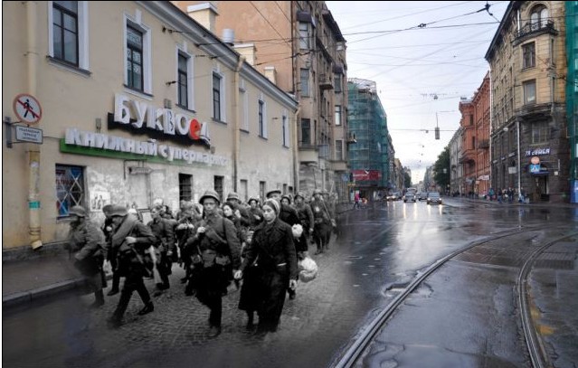 俄攝影師將歷史與現(xiàn)實(shí)合二為一 獨(dú)創(chuàng)回顧戰(zhàn)爭(zhēng)巧妙視角