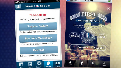 美國總統(tǒng)競選人爭奪手機(jī)客戶端用戶 奧巴馬略勝一籌