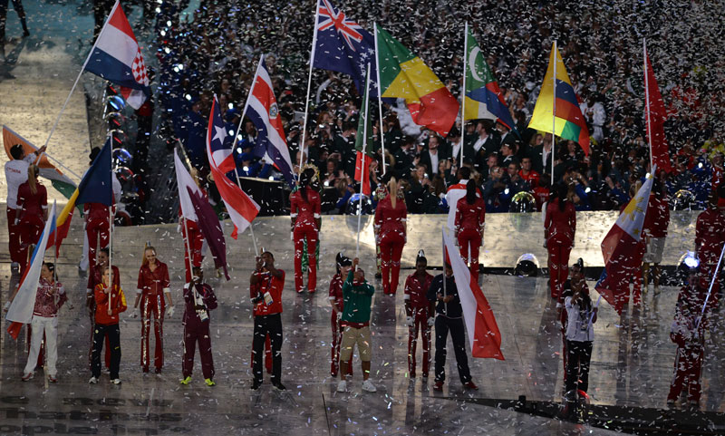 高清：倫敦奧運(yùn)會(huì)閉幕式在“倫敦碗”舉行