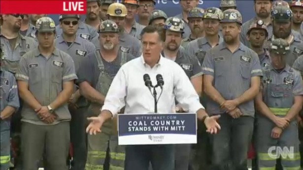 羅姆尼競(jìng)選活動(dòng)人氣不足？ 美礦工“被請(qǐng)假”助陣