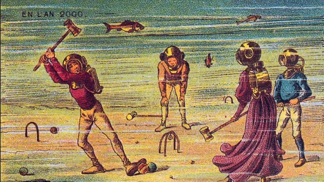 會飛的消防員、水下門球 19世紀(jì)藝術(shù)家對21世紀(jì)的“超現(xiàn)實”展望